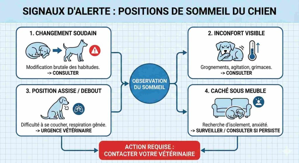 signaux d'alerte d'un sommeil de chien perturbé