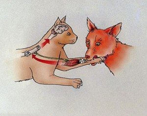 la rage transmise par morsure de renard