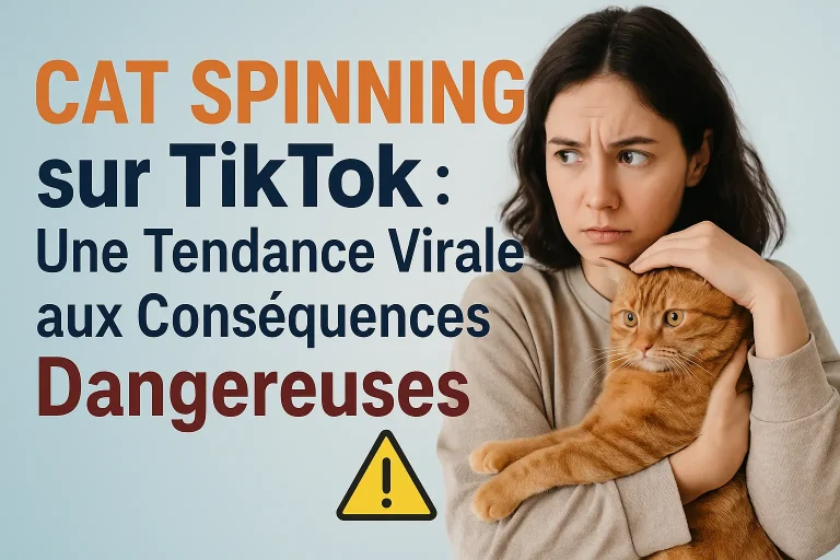 Cat spinning pratique dangeureuse pour le chat