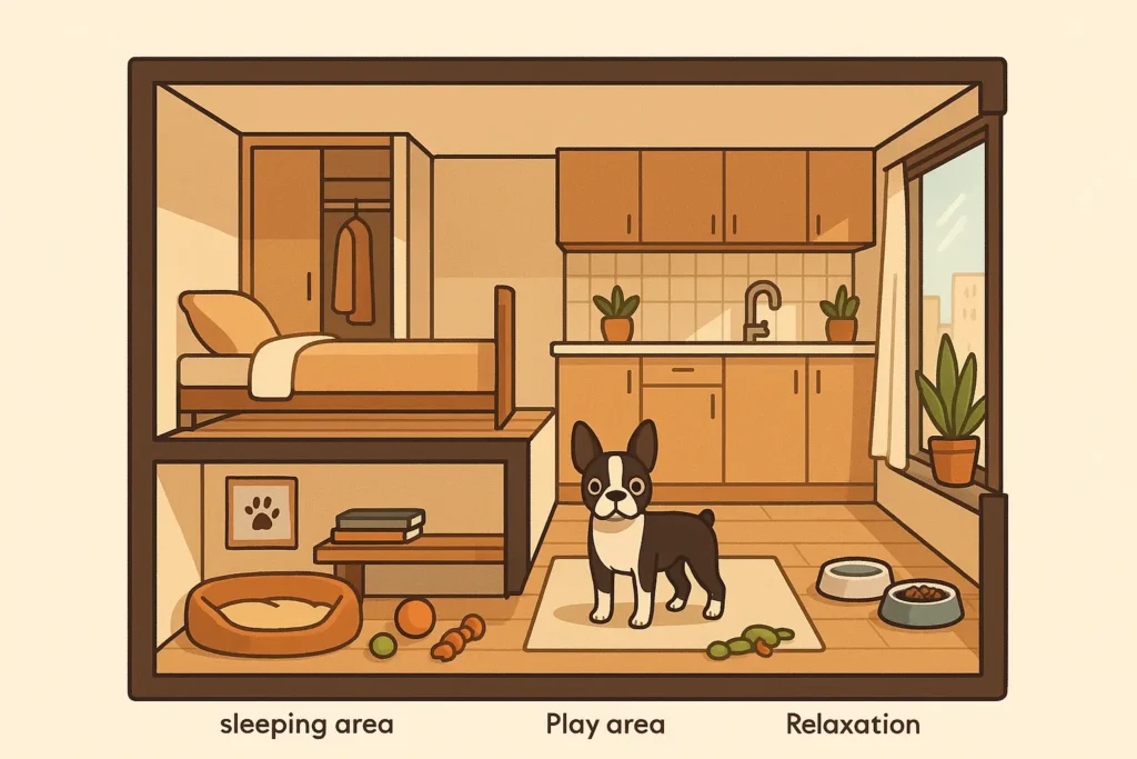 differents espaces pour chiens d'appartement