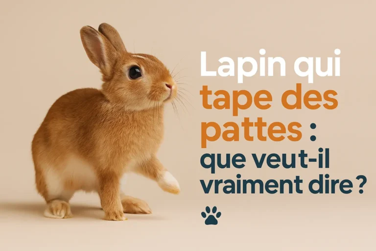 lapin qui tape des pattes