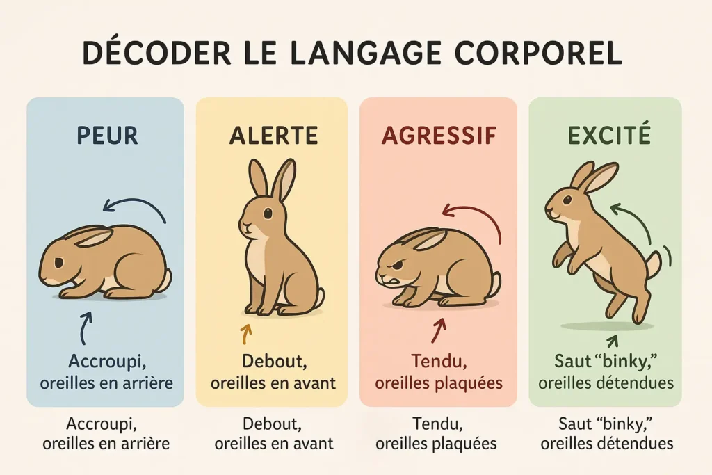 langage corporel du lapin 