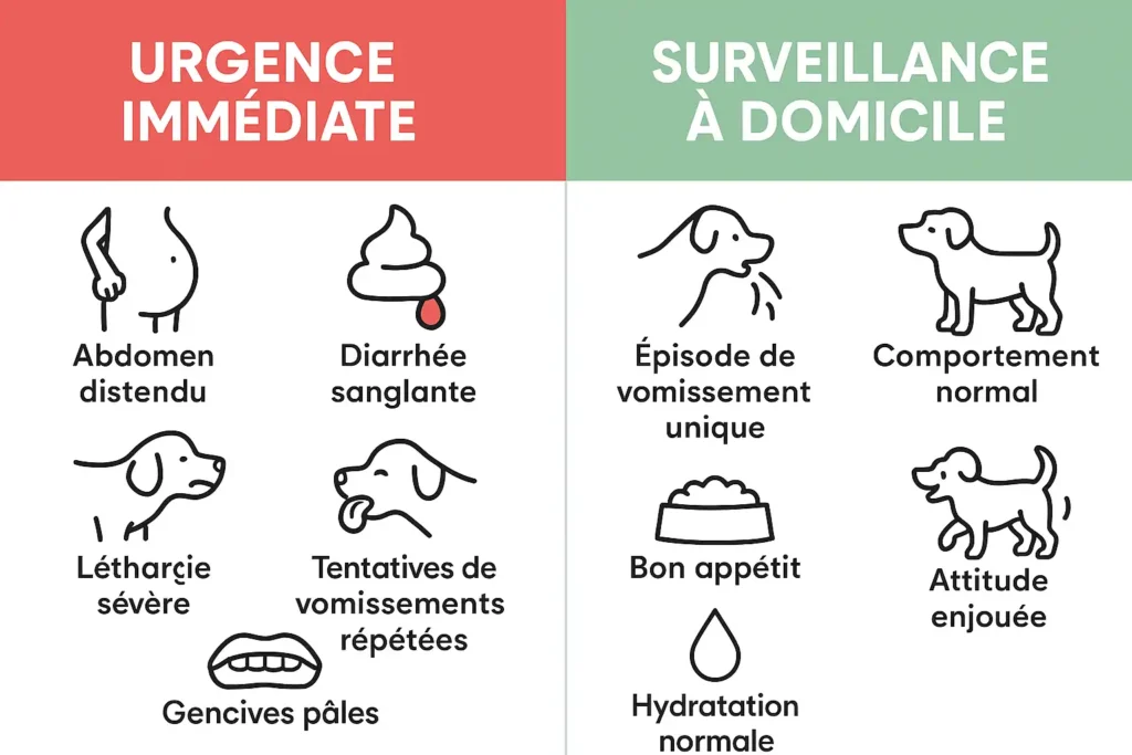 quand faut il consulter lorsqu'un chien vomit de la mousse blanche 